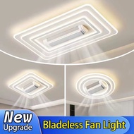✔️✔️💖Bladeless Ceiling Fan anti-Flash Frequency DC Ceiling Fan (Tri-Color Light and Remote)💖