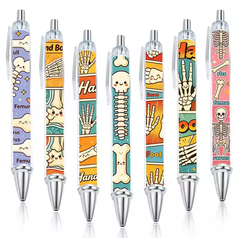7pcs/14pcs anthropomorphic bone themed design ballpoint pen gift ballpoint pen