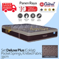 SpringBed Central - DeluxePlus Pocket Spring - Coklat - Matras Only - Jabodetabek - Free Ongkir