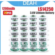 {NEW}20pcs 3.6V SAFT 14250 LS14250 1/2 AA 1/2AA primary battery LS14250 for meter Electronic equipme