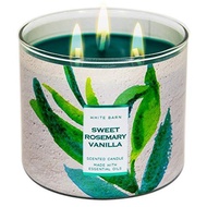 SWEET ROSEMARY VANILLA - BATH AND BODY WORKS BBW 3 WICK SCENTED CANDLE