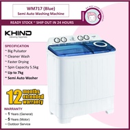 KHIND / PENSONIC 8/10KG Semi Auto Washing Machine 7KG Separuh Manual Mesin Basuh 洗衣机 _ WM717 I WM101