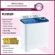 KHIND / PENSONIC 10KG Semi Auto Washing Machine 7KG Separuh Manual Mesin Basuh 洗衣机 _ WM717 I WM1017 