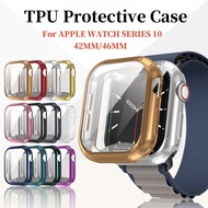 TPU Case Compatible for Apple Watch Series 10 42mm 46mm TPU Plating Case Cover