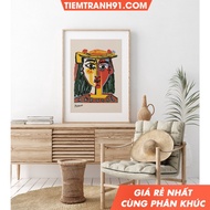Tranh treo tường Pablo Picasso Woman in HatPicasso Woman Art Picasso Exhibition Poster Abstract Art