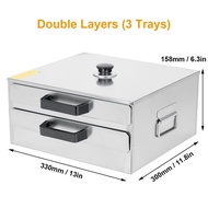 1/2 layers Stainless Steel Rice Noodle Roll Steamed Bun Steam Machine Vermicelli Roll Steaming Furna