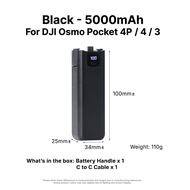 LionShield 5000mAh Portable Powerbank 3C Certified for DJI Osmo Pocket 4P 4 Pro / 4 / 3 Battery Hand