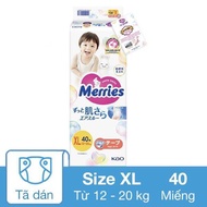 Tã Dán Merries Chính Hãng size M56 L48 XL40