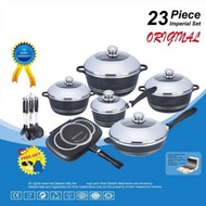 Dessini 23pcs Cookware Kitchen Set Periuk Bertutup Pemanggang Ajaib Set Senduk Penyangkut