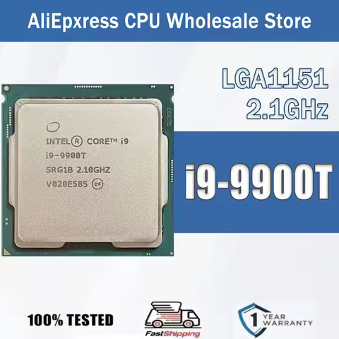 Intel Core i9-9900T 2.1 GHz Eight-Core Sixteen-Thread 16M 35W i9 9900T Computer CPU Processor Server