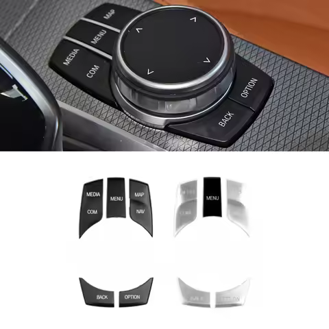 Car Interior Console CIC i-Drive Multimedia Button Cover Replace Trim For BMW 5 6 7-Series G30 G31 G