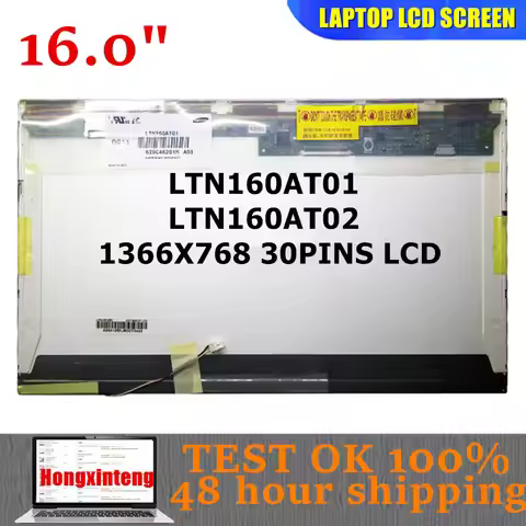 LTN160AT02 LTN160AT01 16.0INCH CCFL LCD Laptop Screen FOR HP G60 CQ60 CQ61 AND Acer ASPIRE 6920G 693