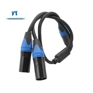 50cm XLR Splitter Cable 1 XLR Female to 2 XLR Male XLR Y Splitter Cable Microphone Splitter Cord for