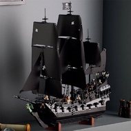 Compatible with Lego Building Blocks ICONS Series 10365 Captain Jack Caribbean Pirate Black Pearl Hi
