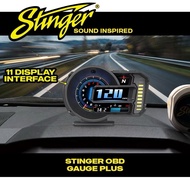 STINGER A590 PLUS SERIES OBD METER DIGITAL PLUS SCANNER ALARM SPEED GAUGE DISPLAY HUD WATER TEMP RPM