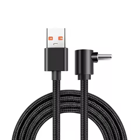 60W Fast Charging Type C Cable 90 Degrees Elbow Cable USB C Cable for Samsung Xiaomi Redmi Game Phon