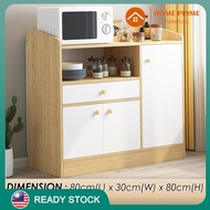 HOME PRIME A189X Kitchen Cabinet Sideboard with Drawer &amp; Big Storage Modern Style Scandinavian Style Storage Kitchen Cabinet Kitchen Furniture Almari Dapur Perabot Moden