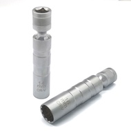 premium-14MM & 16MM 12-Inch Extension Swivel Spark Plug Socket - Permits Access to Most Confined Are