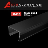 aluminium glassbead profile 0415 kusen 3 inch