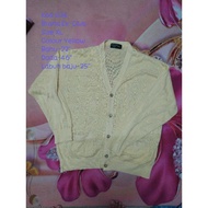 Preloved cardigan- yellow  colour