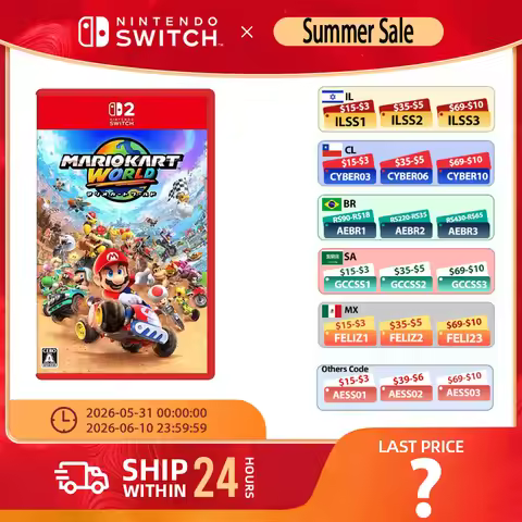 Mario Kart World - Nintendo Switch 2 Games Adventure Action and RPG Genre Switch 2 Editio