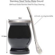Hai Lớp mate trà Yerba Mate bầu cốc chén trà inox Đặt đôi tường Mate cốc ban đầu truyền thống Mate c