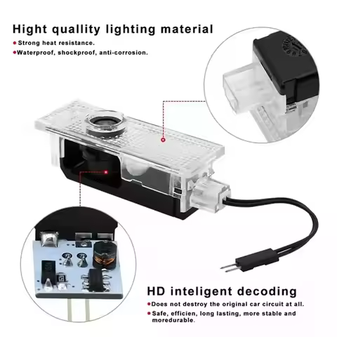 Led Car Door Logo Light HD Laser Welcome Lamp For BMW 1 3 5 6 7 Serie X1 X3 X5 E70 E71 E90 E91 F30 F