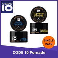 CODE 10 Hair Styling Pomade (Supreme / Matte)