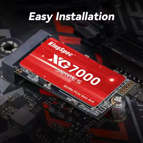 KingSpec 2242 SSD M2 PCIe 4.0 1TB 2TB M.2 NVMe 7200MB/S Internal Solid State Drives M Key Hard Drive