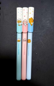 得力 KAKAO FRIENDS 0.35mm  針筆 ~ 黑色  1套3支