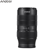 Andoer กล้องเลนส์กล้องถ่ายรูปเต็มเฟรม60มม. โฟกัสคงที่ไพรม์เลนส์โฟกัสด้วยมือรูรับแสงขนาดใหญ่ขยาย2X ด้วย RF-Mount 7กลุ่ม10องค์ประกอบเข้ากันได้กับกล้อง Canon EOS/R/RP/R5/R6/R7 RF-Mount
