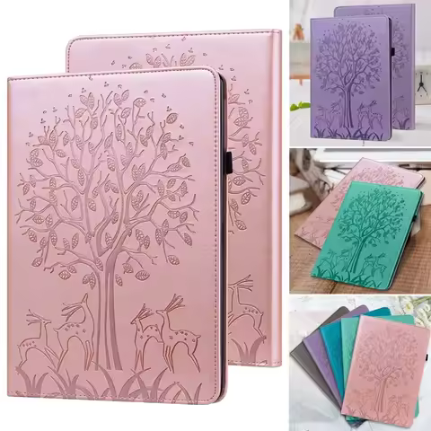 For Funda Kindle Paperwhite 2024 Case 7" Cute Deer Wallet Ebook Cover For Kindle Paperwhite 12th Gen