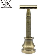 Men Razor Set Manual Razor Holder Razor Base Storage Old-fashioned Double-Sided Razor Exclusive Supp