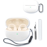 Case for Baseus AirGo AS01 Earbuds Soft Protective Silicone Case Cover with Keychain & Cleaning Kit 