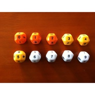 Yixi Dragon Dungeon Set dice [Orthodox 10-Sided dice] Relatively Easy-to-Use D10 (0-9) dice in Wareh