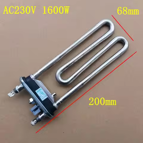 For LG Washing Machine Heating Tube 6.8*18CM AC230V 1600W Heater Wire Washer Parts