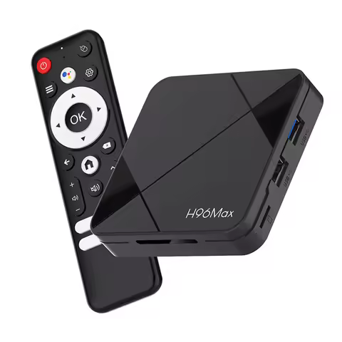 Android 14 Home Video Player RK3518 Quad Core H96Max 4K HD TV Media Player Voice Remote Control Mous