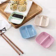 [gongjing4] 1/3/5 Pcs Creative Colorful Double Grid Seasoning Dish Condiment Dipping Bowl Jam Salad 