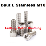 SUS304 Baut L Stainless M10 Stainless Diameter 10mm