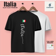 T-Shirt SOUVENIR ITALY ITALY NAPOLI MILAN ROMA TURIN T Shirt Cotton Combed 24s SOUVENIR PREMIUM GIFT