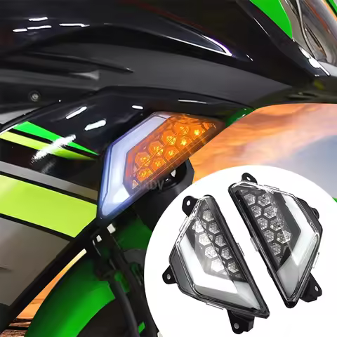 NEW Front LED Turn Signal For KAWASAKI NINJA 300 250 400 650 NINJA ZX6R ZX25R ZX4R ZX4RR ER6F Lamp F