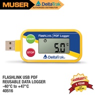 DeltaTrak 40516 FlashLink USB PDF Reusable Data Logger // -40°C to +47°C
