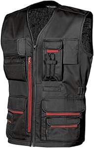 Men's U-Power HY018DB-2XL-Chaleco Multibolsillos Gama Happy Modello Fun Deep Blue Talla 2XL, Black c