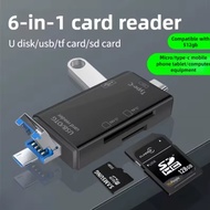 - Elough Card Reader 6in1 Type C Micro USB 3.0 OTG SD MicroSD - EL-61 -