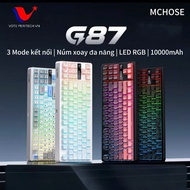 MCHOSE G87 MECHANICAL KEYBOARD- 3 CONNECTION MODELS - MULTI-FUNCTIONAL ROTARY KNOB, LAYOUT TKL