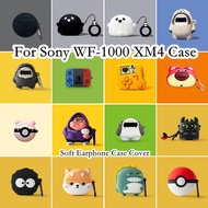 READY STOCK! For Sony WF-1000 XM4 Case Anti-fall cartoon series for Sony WF-1000 XM4 Casing Soft Ear