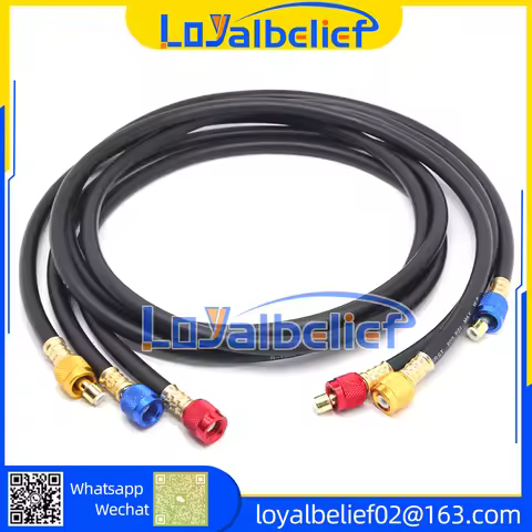 AC Charging Hose Set 3000PSI 4000PSI for HVAC Air Condition Refrigerant Hoses R134A R32 Refrigeratio