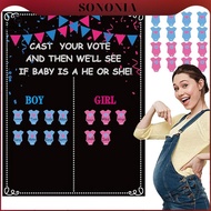 [SONONIA] Gender Reveal Games, Gender Reveal Voting Game, Classic, for Babies, Gender