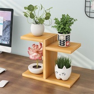 Decorative Wooden Desk Shelf for Study Desk, Desk, Mini Plant Pot Shelf