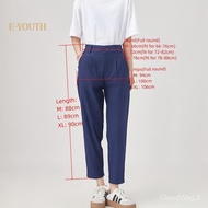 Eyouth 10167 Minimalist Tapered Pants | High Waist Pleated Casual Trousers